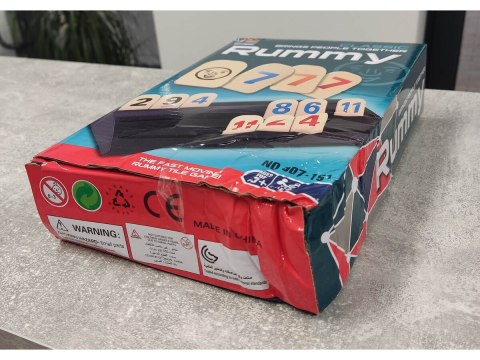 Gra Logiczna RUMMY, Edukacyjna Układanka Liczbowa Przecena 1