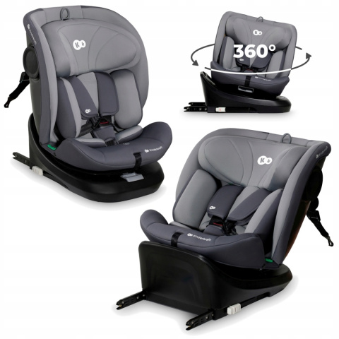 I-GROW i-Size Kinderkraft fotelik samochodowy 0-36 kg isofix - Szary