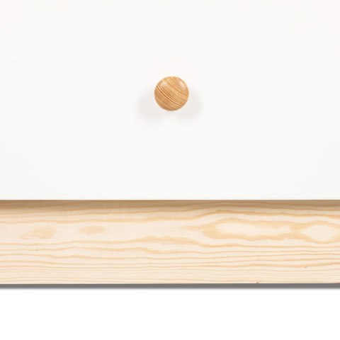 KLUPŚ Komoda z przewijakiem WILLY biały-sosna*