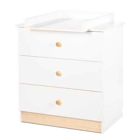 KLUPŚ Komoda z przewijakiem WILLY biały-sosna*