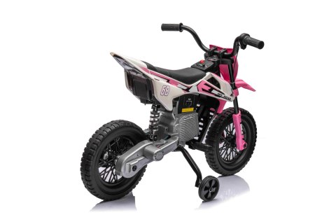 Motor PANTONE 361C na akumulator dla dzieci Różowy + Panel audio + Wolny Start + Koła EVA