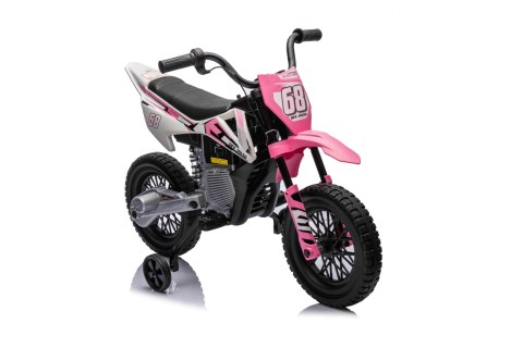 Motor PANTONE 361C na akumulator dla dzieci Różowy + Panel audio + Wolny Start + Koła EVA