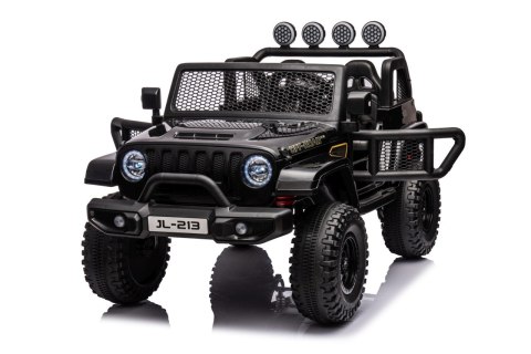 Auto terenowe OFF-ROAD 3.0 dla dzieci Czarny + Pilot + Wolny Start + Pasy + Audio LED