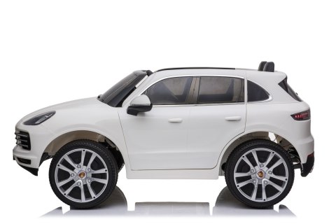 Porsche Cayenne S na akumulator dla dzieci Lakier Biały SUV + Pilot