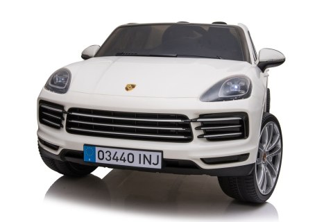 Porsche Cayenne S na akumulator dla dzieci Lakier Biały SUV + Pilot