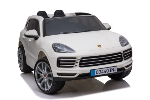 Porsche Cayenne S na akumulator dla dzieci Lakier Biały SUV + Pilot