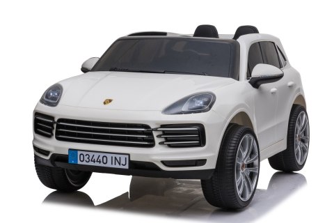 Porsche Cayenne S na akumulator dla dzieci Lakier Biały SUV + Pilot