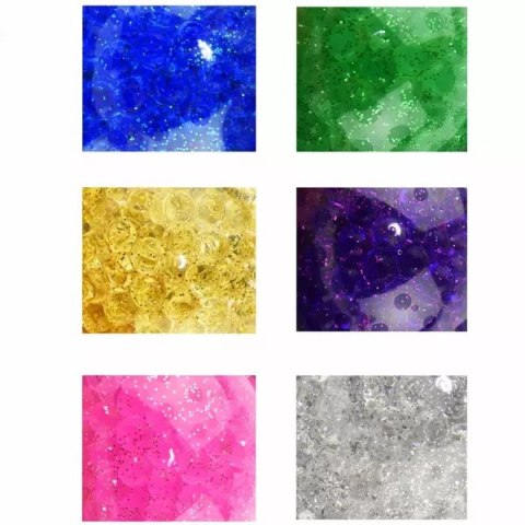 Sensoryczny gniotek z kulkami 7 cm - mix kolorów