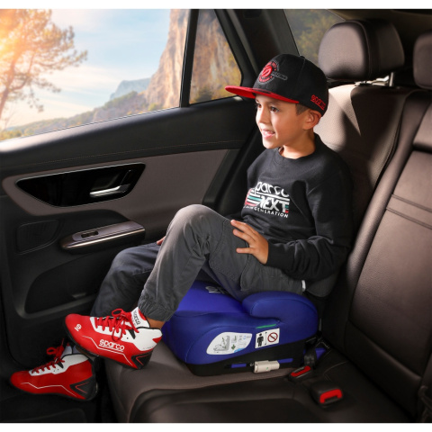 SK100i I-Size IsoFix Sparco 125-150 cm (do 22-36 kg) fotelik samochodowy kolor Blue