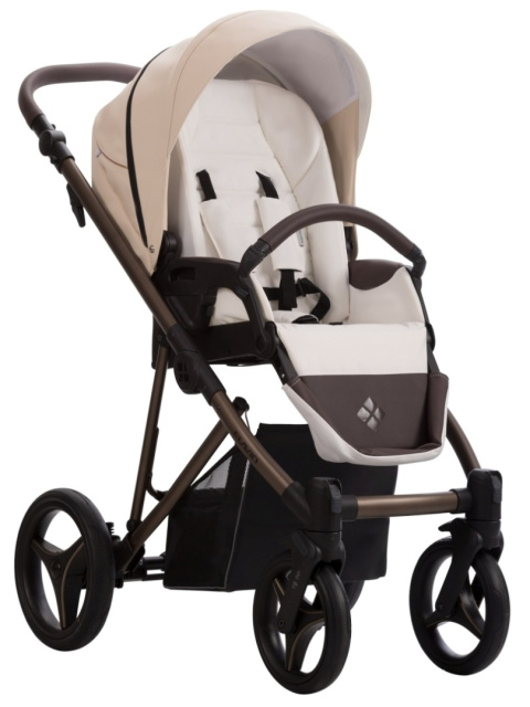 FLAVIO CHOCO PRO 2w1 Bebetto lekki wózek wielofunkcyjny do 22 kg głęboko-spacerowy 11,7 kg - PRO.12/BRM