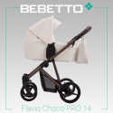 FLAVIO CHOCO PRO 2w1 Bebetto lekki wózek wielofunkcyjny do 22 kg głęboko-spacerowy 11,7 kg - PRO.12/BRM