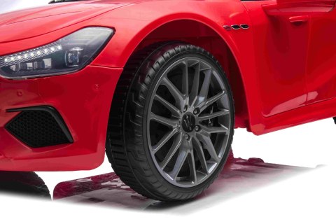 Maserati Ghibli na akumulator dla dzieci Czerwony + Pilot + EVA + Wolny Start + LED Audio