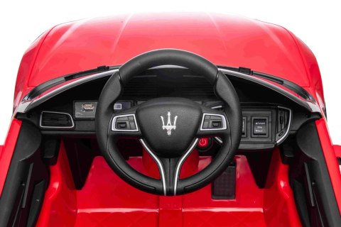 Maserati Ghibli na akumulator dla dzieci Czerwony + Pilot + EVA + Wolny Start + LED Audio