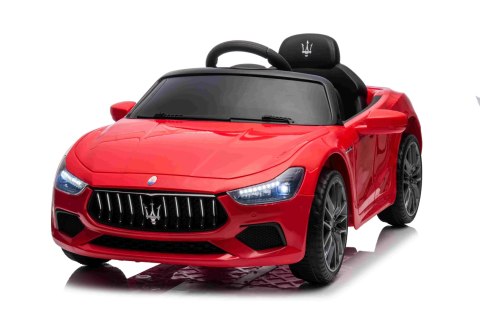 Maserati Ghibli na akumulator dla dzieci Czerwony + Pilot + EVA + Wolny Start + LED Audio