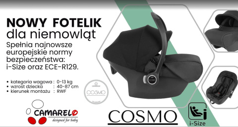 ALTERRO Camarelo 3w1 wózek wielofunkcyjny z fotelikiem COSMO 0-13kg Polski Produkt kolor 04