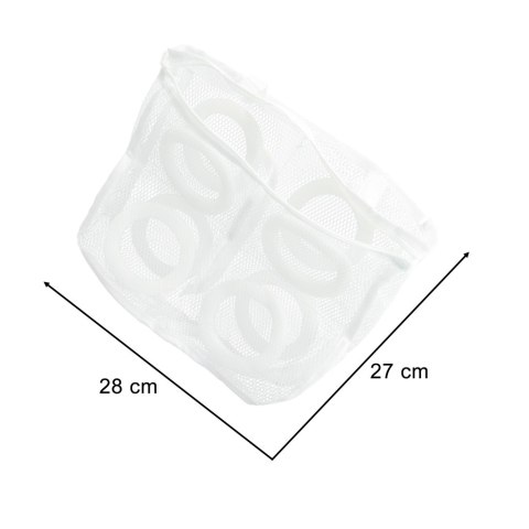 Worek siatka do prania obuwia butów na obuwie z zamkiem 28x27 cm
