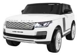 Range Rover HSE 2-osobowe Autko dla dzieci Biały + Pilot + 5-pkt pasy + Panel audio + LED