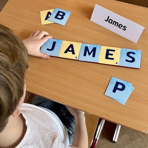 COBLO, nakładki na klocki - Duże litery 60 szt