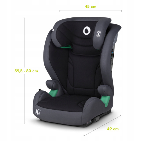 IGO i-Size Lionelo fotelik samochodowy 15-36 kg Isofix - Grey Graphite