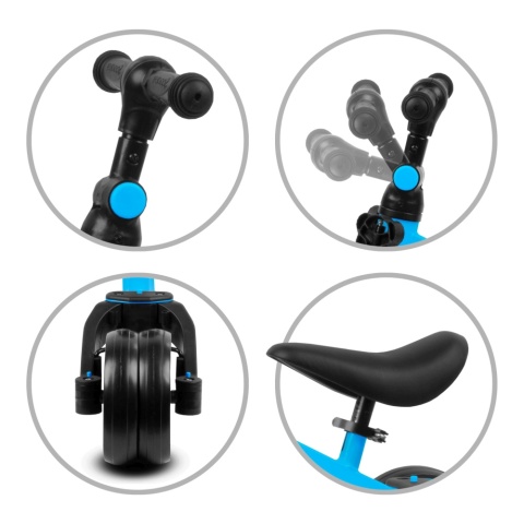 Rowerek biegowy trójkołowy 3w1 PICO Blue kidwell