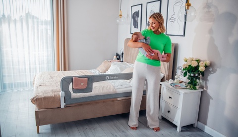 Lionelo Eva Beige BARIERKA BRAMKA OCHRONNA BLOKADA ŁÓŻKA