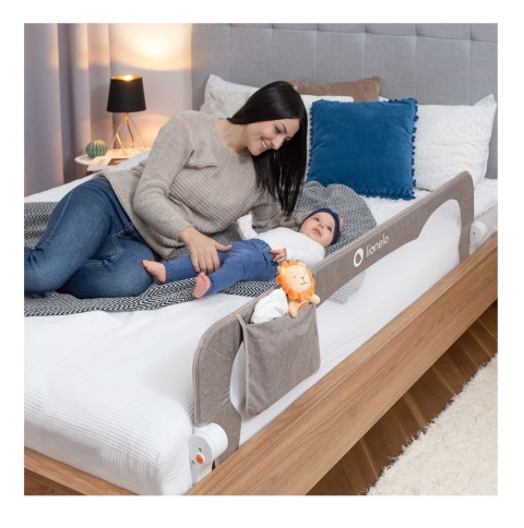 Lionelo Eva Grey Melange BARIERKA BRAMKA OCHRONNA BLOKADA ŁÓŻKA