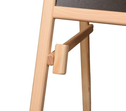 Tablica magnetyczna kredowa dwustronna drewniana literki kreda 43x50x84cm