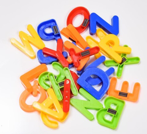 Tablica magnetyczna kredowa dwustronna drewniana literki kreda 43x50x84cm