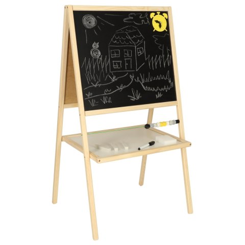 Tablica magnetyczna kredowa dwustronna drewniana liczydło literki 37x48x90cm