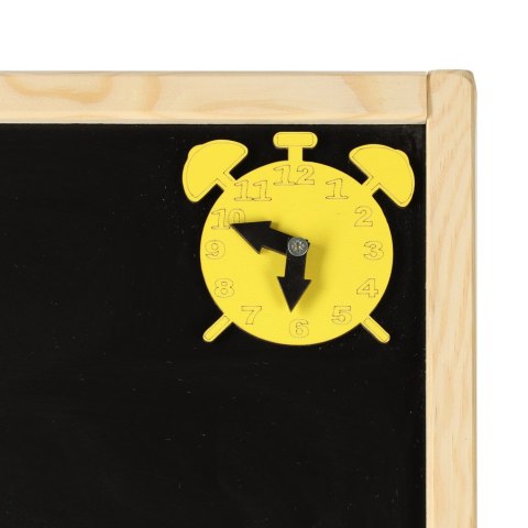 Tablica magnetyczna kredowa dwustronna drewniana liczydło literki 37x48x90cm