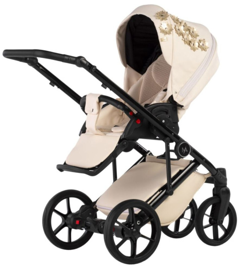 Vespa Blossom 2w1 Natoni wózek wielofunkcyjny do 22 kg Polski Produkt - Cream