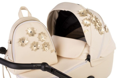 Vespa Blossom 2w1 Natoni wózek wielofunkcyjny do 22 kg Polski Produkt - Cream
