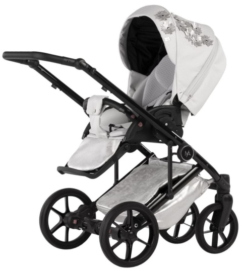 Vespa Blossom 2w1 Natoni wózek wielofunkcyjny do 22 kg Polski Produkt - Silver