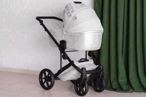 Vespa Blossom 2w1 Natoni wózek wielofunkcyjny do 22 kg Polski Produkt - Silver