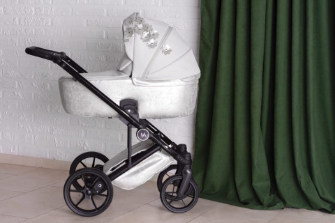 Vespa Blossom 2w1 Natoni wózek wielofunkcyjny do 22 kg Polski Produkt - Silver