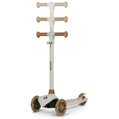 JESSY Lionelo hulajnoga balansowa koła LED do 50 kg - Grey Brown