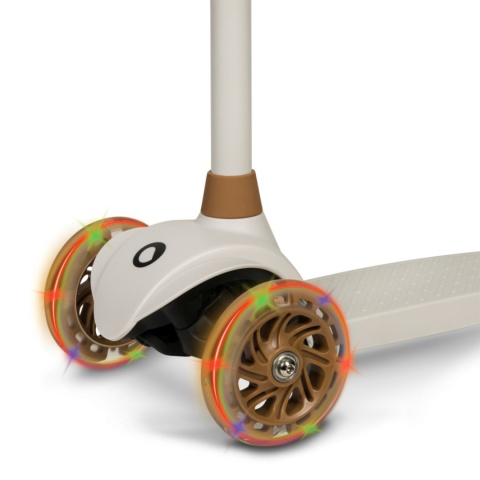 JESSY Lionelo hulajnoga balansowa koła LED do 50 kg - Grey Brown