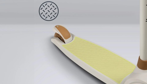 JESSY Lionelo hulajnoga balansowa koła LED do 50 kg - Grey Brown