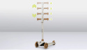 JESSY Lionelo hulajnoga balansowa koła LED do 50 kg - Grey Brown