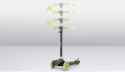 JESSY Lionelo hulajnoga balansowa koła LED do 50 kg - Grey Green
