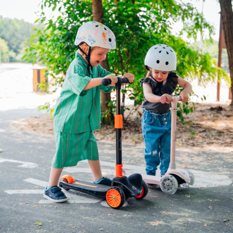 JESSY Lionelo hulajnoga balansowa koła LED do 50 kg - Pink Rose
