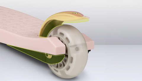 JESSY Lionelo hulajnoga balansowa koła LED do 50 kg - Pink Rose