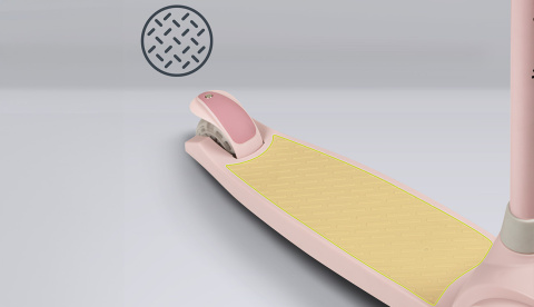 JESSY Lionelo hulajnoga balansowa koła LED do 50 kg - Pink Rose