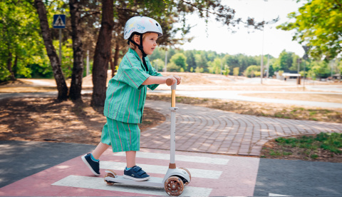 JESSY Lionelo hulajnoga balansowa koła LED do 50 kg - Pink Rose