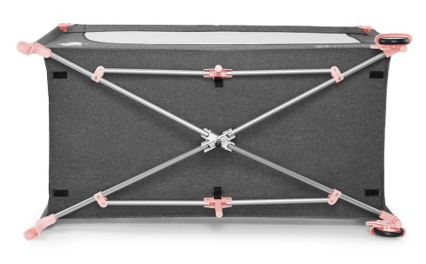 JOY z akcesoriami KinderKraft łóżeczko turystyczne - PINK