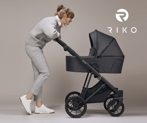 RIKO VELAR Wózek wielofunkcyjny 2w1 głęboko-spacerowy - Coal