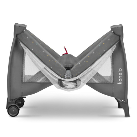 STEFI PLUS Lionelo Łóżeczko turystyczne dwupoziomowe Kojec - Multicolor