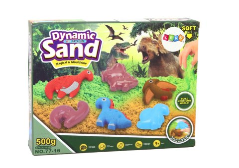 Zestaw Kreatywny Magiczny Piasek Dinozaury Foremki 8 Sztuk