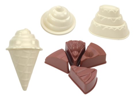 Zestaw Kreatywny Magiczny Piasek Lody Foremki 8 Sztuk