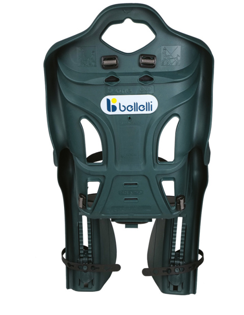 BELLELLI B-One Standard LUX fotelik rowerowy mocowany na ramę - Forest Green